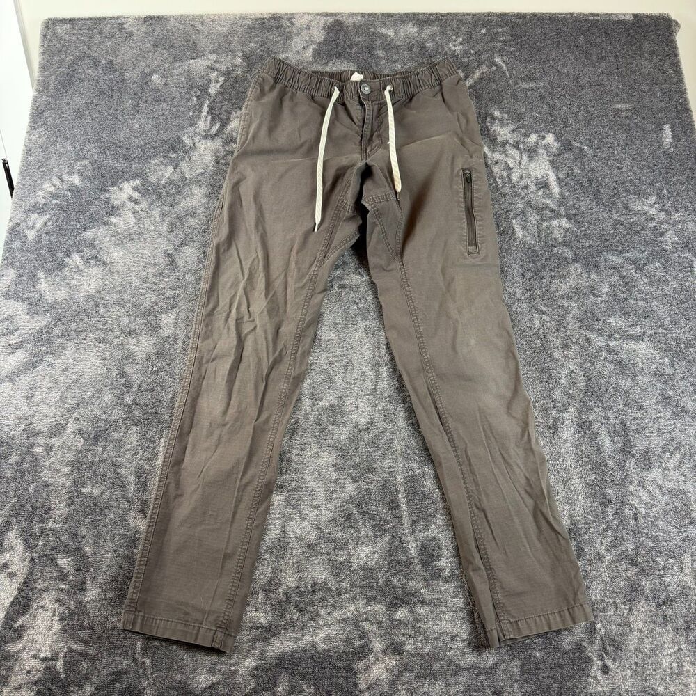Vuori Ripstop Climber Pants Gray Men's M Drawstring Stretch Hiking